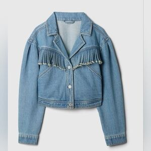 Denim Jacket with Fringe Detail
